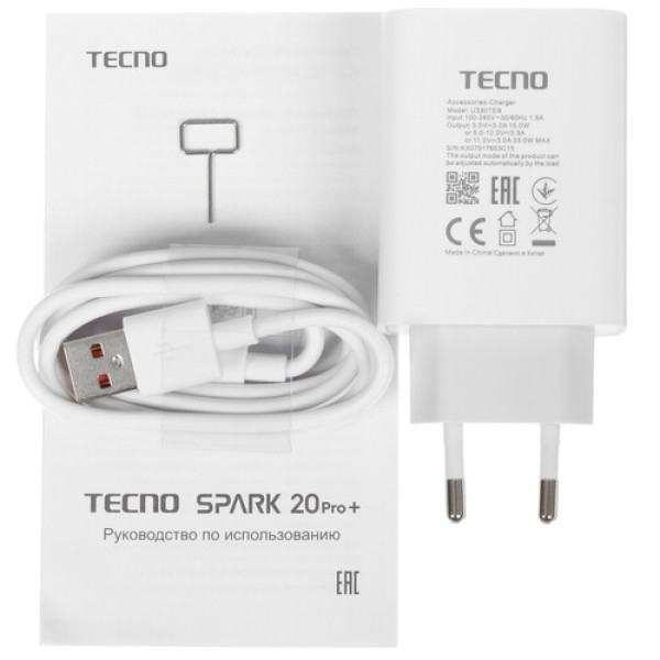6.78" Смартфон Tecno SPARK 20 Pro+ 256 ГБ черный