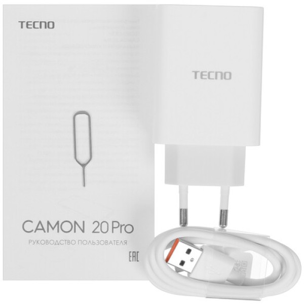 6.7" Смартфон Tecno CAMON 20 Pro 4G 256 ГБ голубой