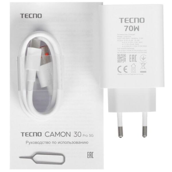 6.8" Смартфон Tecno CAMON 30 Pro 5G 256 ГБ серый