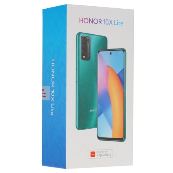 Смартфон Honor 10X Lite 4/128Gb [6,67"/LTE/NFC/Cam48+8+2+2/5000mAh/Emerald Green] Казахстан