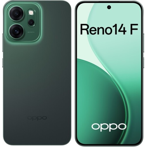 6.57" Смартфон OPPO Reno14 F 5G 256 ГБ зеленый