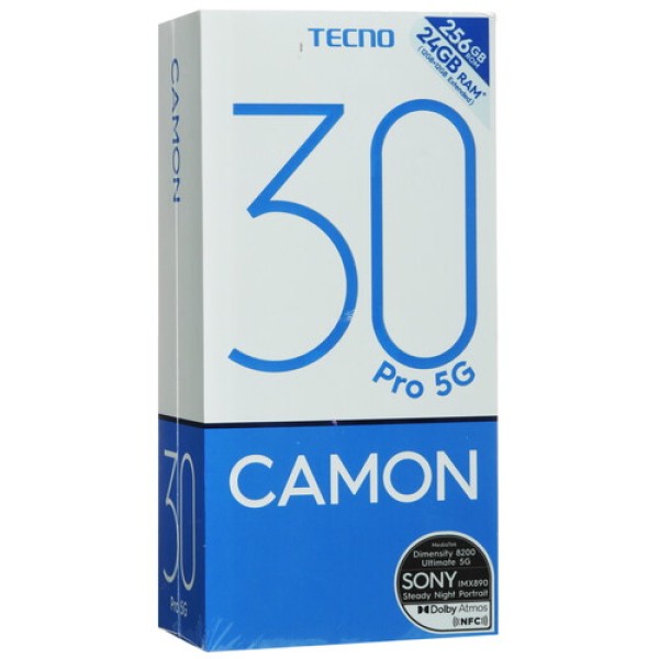 6.8" Смартфон Tecno CAMON 30 Pro 5G 256 ГБ серый