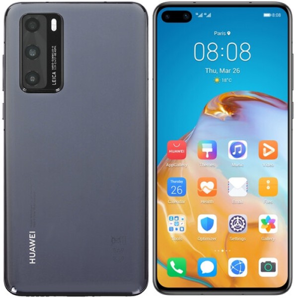 Смартфон Huawei P40 6.1" Black 128Gb Kirin 990 5G/8Gb/2340x1080/OLED/Cam50+16+8/32Mp/3800mAh/Android 10