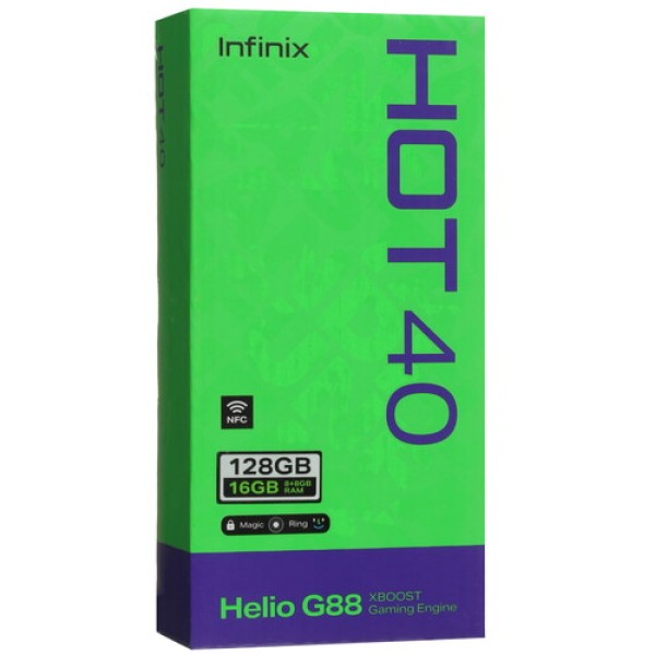 6.78" Смартфон Infinix HOT 40 128 ГБ голубой
