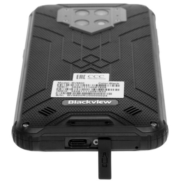 Смартфон Blackview BV9800 6,3" Black /128GB octacore/6144/1080x2340/IPS/2SIM/LTE/NFC/Cam48+16Mpx/6580mAh/Android 9