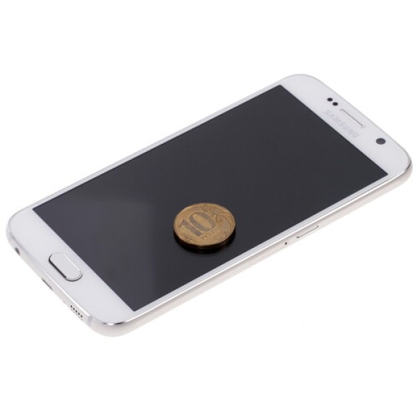 Смартфон Samsung SM-G920 Galaxy S6 5.1" 32Gb White 8x1.5Ghz/3072Mb/2560x1440/3G/LTE6/GPS/Cam16/2550mAh/Android 5.0