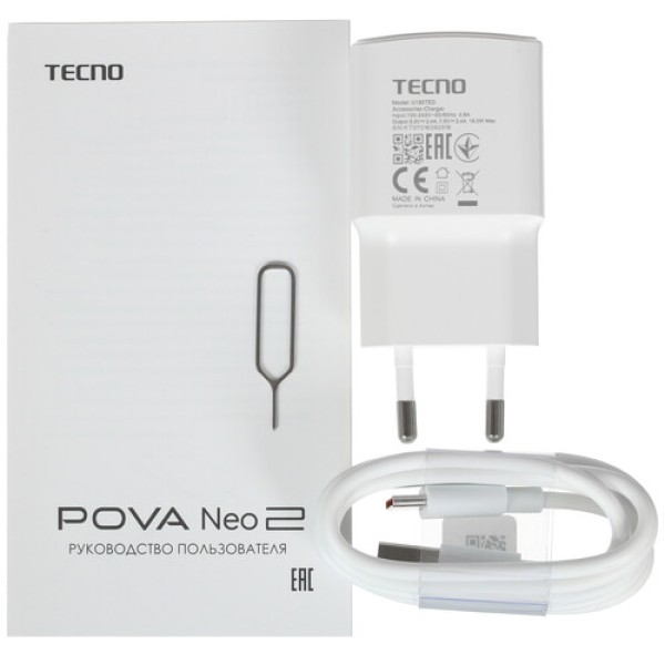 6.82" Смартфон Tecno POVA Neo 2 64 ГБ синий