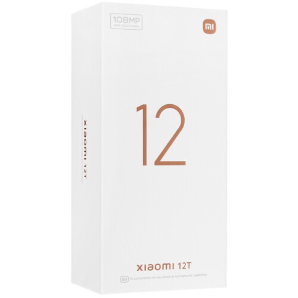 Смартфон Xiaomi 12T 8/256Gb [6.67"/5G/NFC/Cam108Mpx/5000mAh/Lunar Silver]