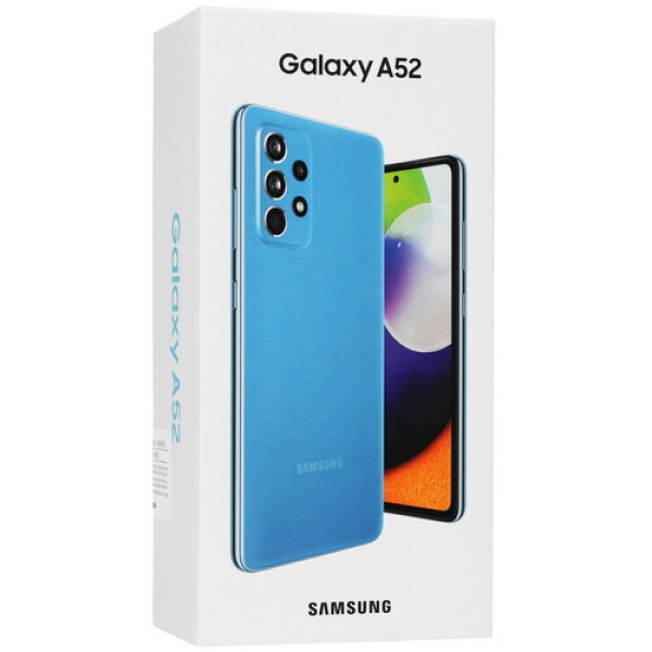 Смартфон Samsung Galaxy A52 8/256Gb [6,5"/LTE/NFC/Cam64+12+5+5/4500mAh/Blue]