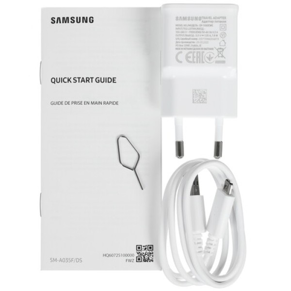 6.5" Смартфон Samsung Galaxy A03 32 ГБ черный [8x(1.6 ГГц), 3 Гб, 2 SIM, PLS, 1600x720, камера 48+2 Мп, 4G, GPS, 5000 мА*ч]