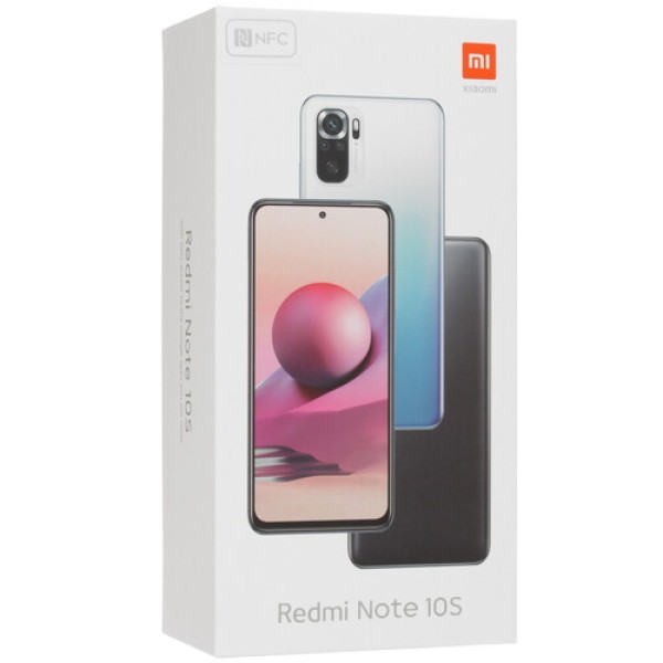 Смартфон Xiaomi Redmi Note 10S 6/128Gb [6,43"/LTE/NFC/Cam64Mpx/5000mAh/Pebble White]