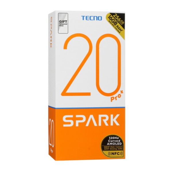 6.78" Смартфон Tecno SPARK 20 Pro+ 256 ГБ черный