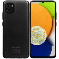 6.5" Смартфон Samsung Galaxy A03 32 ГБ черный [8x(1.6 ГГц), 3 Гб, 2 SIM, PLS, 1600x720, камера 48+2 Мп, 4G, GPS, 5000 мА*ч]