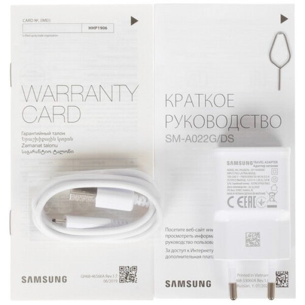 6.5" Смартфон Samsung Galaxy A02 32 ГБ синий