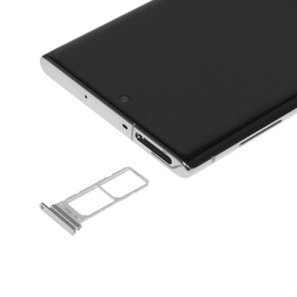 Смартфон Samsung Galaxy Note 10 6.3" 256Gb AuraGlow Exynos 9825(2x2.7Ghz+2x2.3Ghz+4x1.95Ghz)/8192Mb/3040x1440/dAMOLED/2SIM/LTE/Cam16+12+12/3500mAh/An9