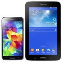 Смартфон Samsung SM-G900 Galaxy S5 5.1" 16Gb Blue + Планшет Samsung Tab 3 Lite 4x2.5Ghz/2048Mb/1920x1080/SAmoled/3G/LTE