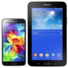 Смартфон Samsung SM-G900 Galaxy S5 5.1" 16Gb Blue + Планшет Samsung Tab 3 Lite 4x2.5Ghz/2048Mb/1920x1080/SAmoled/3G/LTE