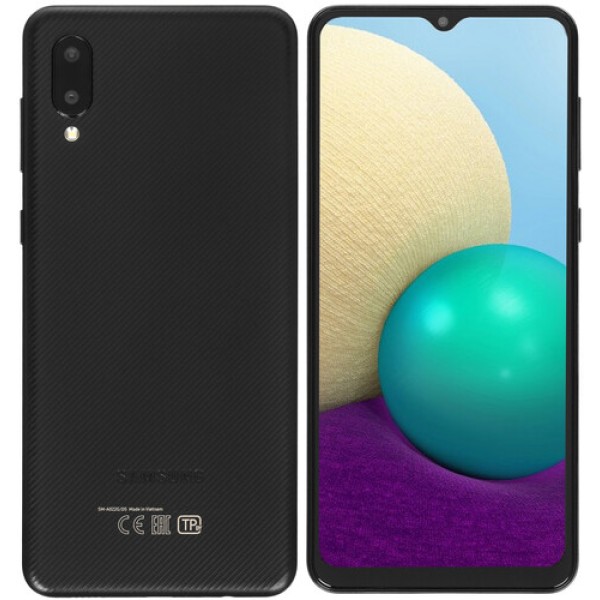 6.5" Смартфон Samsung Galaxy A02 32 ГБ черный