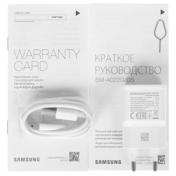 6.5" Смартфон Samsung Galaxy A02 32 ГБ черный