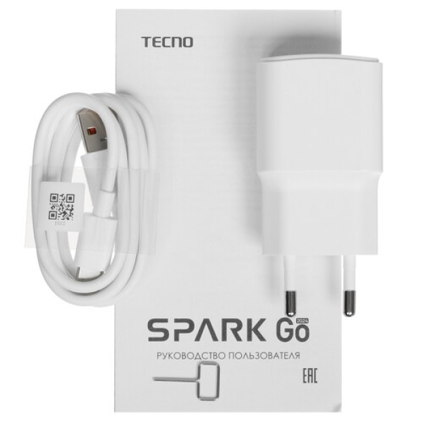 6.56" Смартфон Tecno SPARK GO 2024 64 ГБ зеленый