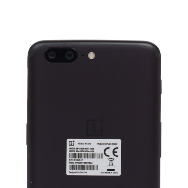 Смартфон OnePlus 5 5.5" 64Gb Grey 8x2.45Ghz/6144Mb/1920x1080/AMOLED/2SIM/GPS/LTE/Cam16+20/3300mAh/Android 7
