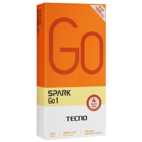 6.67" Смартфон Tecno SPARK GO 1 64 ГБ золотистый