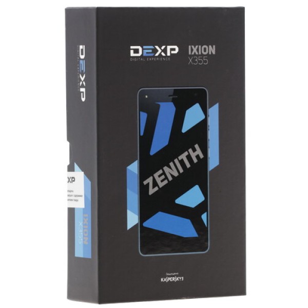 Смартфон DEXP Ixion X355 Zenith 5.5" 16Gb Black 8x1.5GHz/3Gb/1920x1080/IPS/2SIM/LTE/cam13AF+2FF/3200mAh/Android 5.0