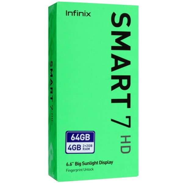 6.6" Смартфон Infinix SMART 7 HD 64 ГБ белый