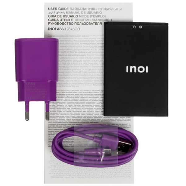 6.52" Смартфон INOI A83 128 ГБ черный