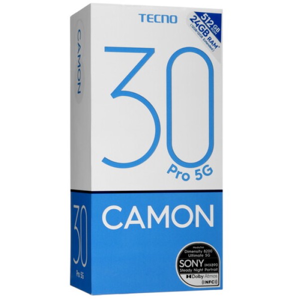 6.8" Смартфон Tecno CAMON 30 Pro 5G 512 ГБ серый