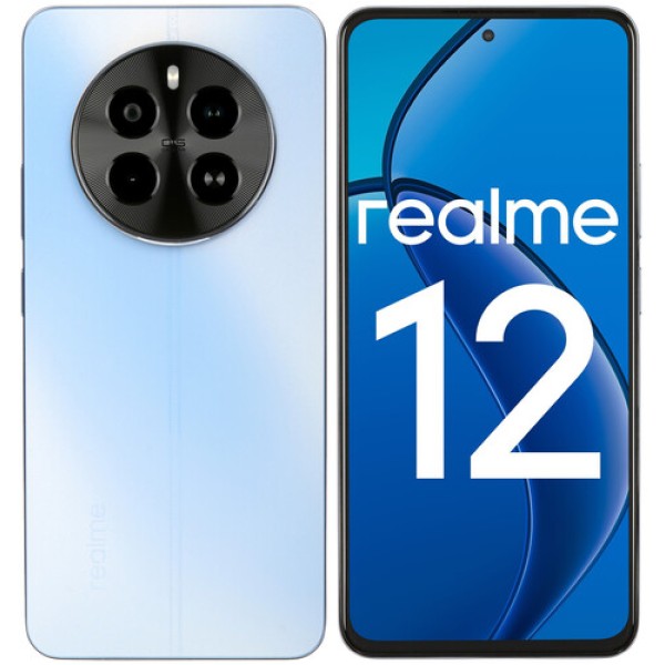 6.67" Смартфон realme 12 4G 256 ГБ голубой