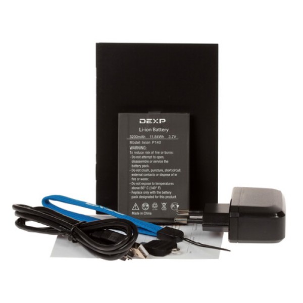 Смартфон DEXP Ixion P140 Military [4" 8GB 4x1.3GHz/1GB/800x480/IPS/2SIM/cam5AF/3200mAh/Android 5.1]