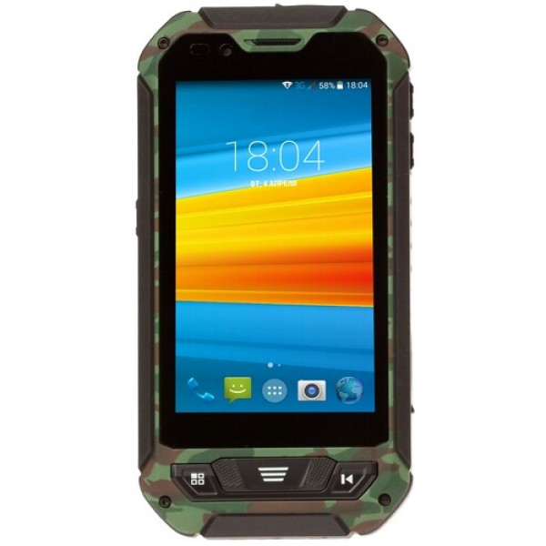 Смартфон DEXP Ixion P140 Military [4" 8GB 4x1.3GHz/1GB/800x480/IPS/2SIM/cam5AF/3200mAh/Android 5.1]