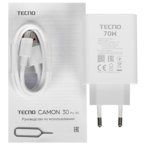 6.8" Смартфон Tecno CAMON 30 Pro 5G 512 ГБ черный