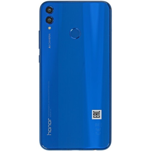 Смартфон Honor 8X Premium 6.5" 128Gb Blue 8(4x2.2Ghz+4x1,7Ghz)/4096Mb/2340x1080/2SIM/LTE/NFC/GPS/Cam20+2/3750mAh/Android 8.1