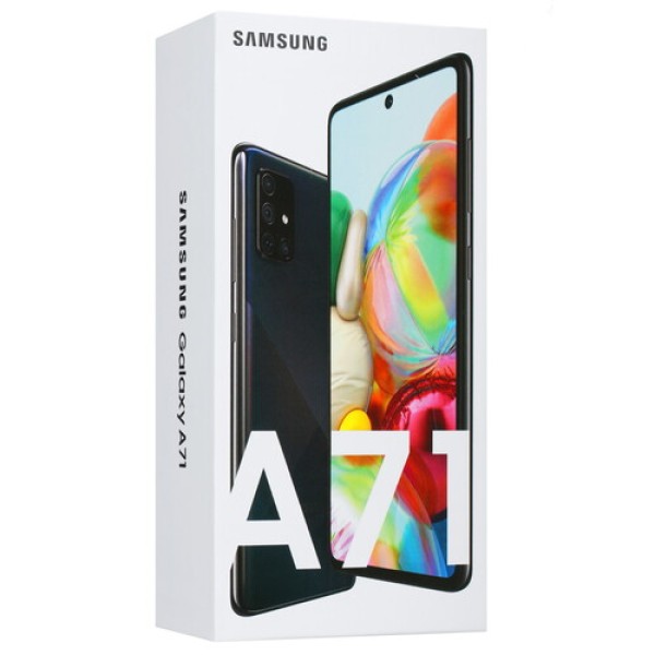 Смартфон Samsung SM-A715F Galaxy A71 6.7" 128Gb Black Snapdragon 730G/6Gb/2400х1080/sAMOLED Plus/LTE/Cam64+12+12+5/32/4500mAh/Android 10