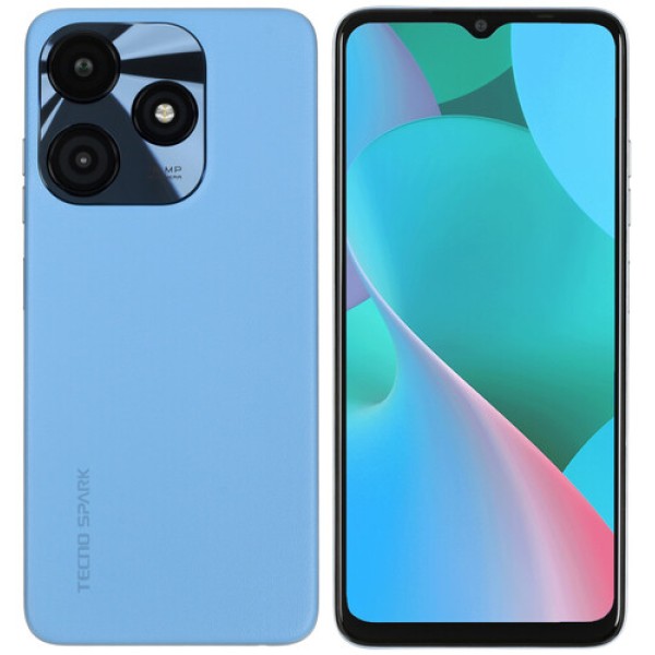 6.56" Смартфон Tecno SPARK 10C 128 ГБ голубой