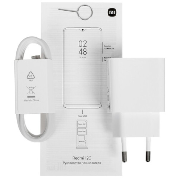 6.71" Смартфон Xiaomi Redmi 12C 64 ГБ синий