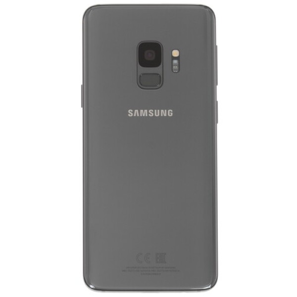 Смартфон Samsung Galaxy S9 5.8" 64Gb Grey 8(4x2,9Ghz+4x1,9Ghz)/4096Mb/2960x1440/sAMOLED/2SIM/LTE/NFC/IP68/Cam12/3000mAh/Android 8.0