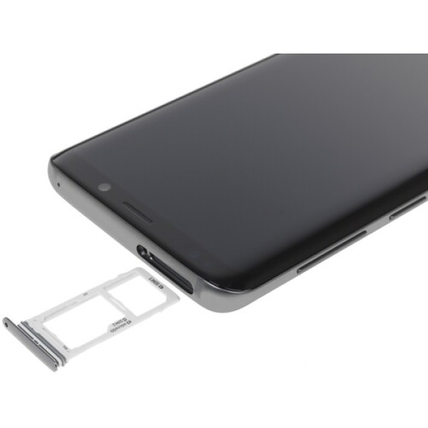 Смартфон Samsung Galaxy S9 5.8" 64Gb Grey 8(4x2,9Ghz+4x1,9Ghz)/4096Mb/2960x1440/sAMOLED/2SIM/LTE/NFC/IP68/Cam12/3000mAh/Android 8.0