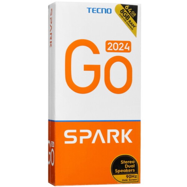 6.56" Смартфон Tecno SPARK GO 2024 64 ГБ золотистый