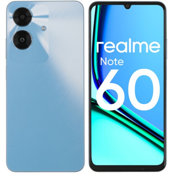 6.74" Смартфон realme Note 60 128 ГБ голубой