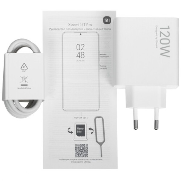 6.67" Смартфон Xiaomi 14T Pro 256 ГБ серый