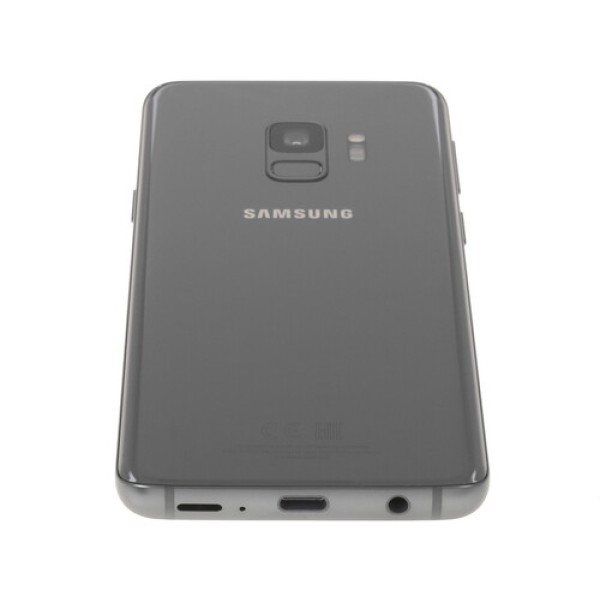Смартфон Samsung Galaxy S9 5.8" 64Gb Grey 8(4x2,9Ghz+4x1,9Ghz)/4096Mb/2960x1440/sAMOLED/2SIM/LTE/NFC/IP68/Cam12/3000mAh/Android 8.0