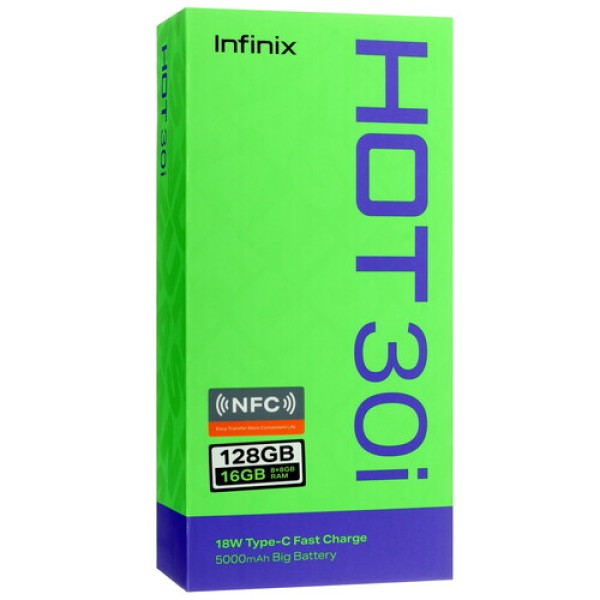 6.56" Смартфон Infinix HOT 30i 128 ГБ голубой