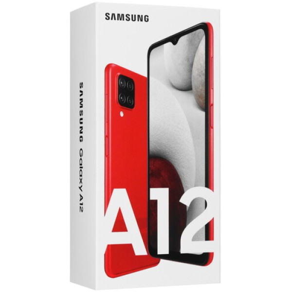 6.5" Смартфон Samsung Galaxy A12 64 ГБ красный (А125F)