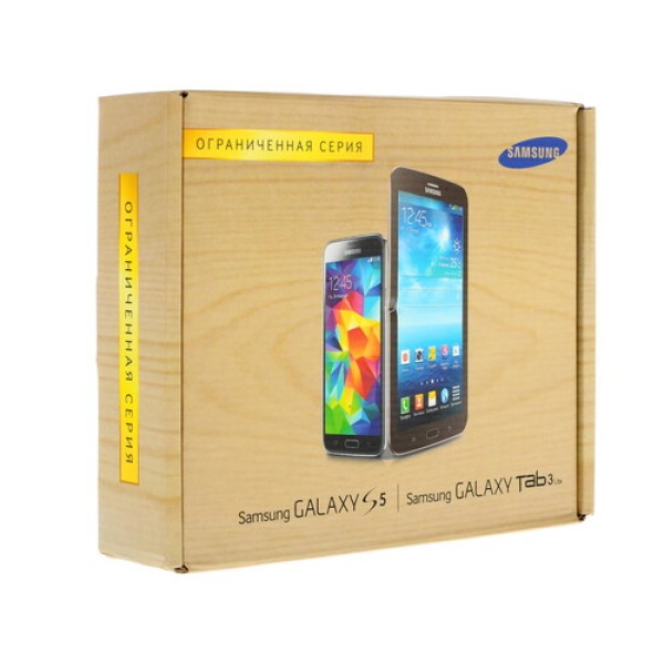 Смартфон Samsung SM-G900 Galaxy S5 5.1" 16Gb Gold + Планшет Samsung Tab 3 Lite 4x2.5Ghz/2048Mb/1920x1080/SAmoled/3G/LTE