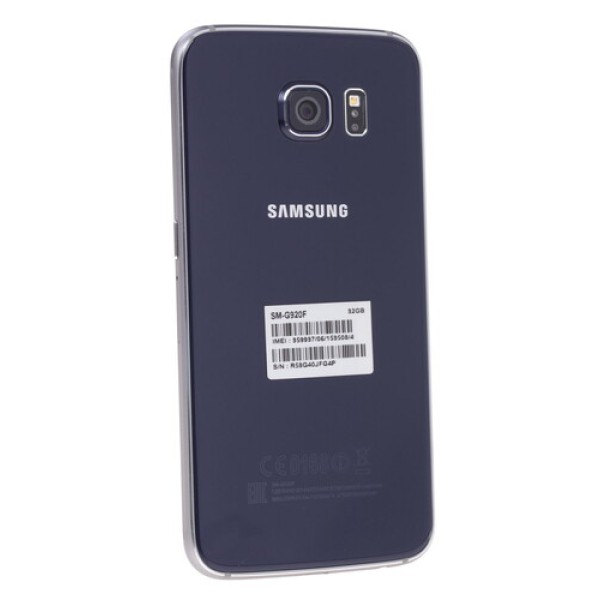 Смартфон Samsung SM-G920 Galaxy S6 5.1" 32Gb Black 8x1.5Ghz/3072Mb/2560x1440/3G/LTE6/GPS/Cam16/2550mAh/Android 5.0