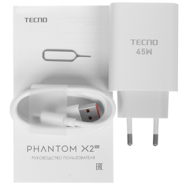 6.8" Смартфон Tecno PHANTOM X2 256 ГБ серебристый
