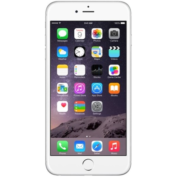 Смартфон Apple iPhone 6 Plus 5.5" 16Gb Silver 2x1.4Ghz/1024Mb/1920x1080/IPS/3G/LTE/GPS/Cam8/iOS8